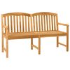vidaXL Banc en Bois Sculpt&eacute; en Rose 179,5 x 61 x 90 cm Naturel