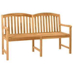 vidaXL Banc en Bois Sculpt&eacute; en Rose 179,5 x 61 x 90 cm Naturel
