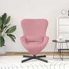 vidaXL Fauteuil &oelig;uf Rose 63 x 73 x 90 cm Velours