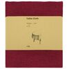 vidaXL Tissu de Table 5 pc ovale Bordeaux 130 x 180 cm