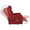 vidaXL Fauteuil de massage Rouge bordeaux Tissu