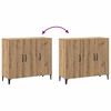 vidaXL Buffet ch&ecirc;ne artisanal 90x34x80 cm bois d'ing&eacute;nierie