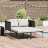 vidaXL Transat Anthracite 153 x 115 x 69.5 cm Acier enduit de poudre