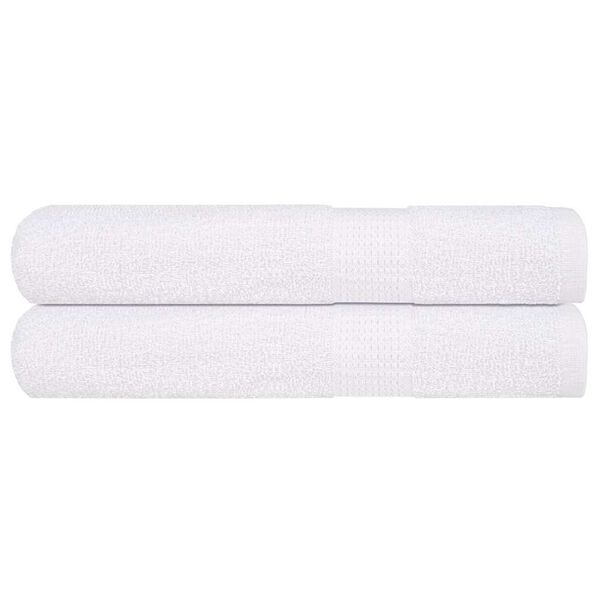 vidaXL Serviettes de sauna FROGN 2 pcs blanc 80x200 cm 360 g/m&sup2;