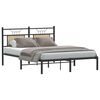 vidaXL Cadre de lit sans matelas chêne sonoma 137x190 cm