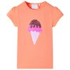 T-shirt enfants orange n&eacute;on 104