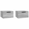 vidaXL Tables de chevet murales 2 pcs Sonoma gris 34x30x20 cm