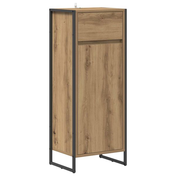 vidaXL Cabinet de salle de bain Ch&ecirc;ne artisan 40 x 30 x 100 cm