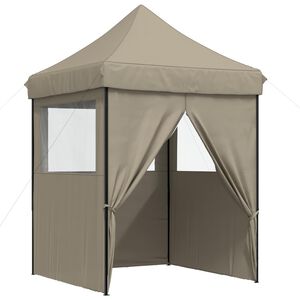 vidaXL Tente de f&ecirc;te 200 x 200 x 306 cm Taupe Tissu Oxford