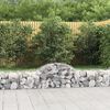 vidaXL Paniers à gabions arqués 18 pcs 200x50x40/60 cm fer galvanisé