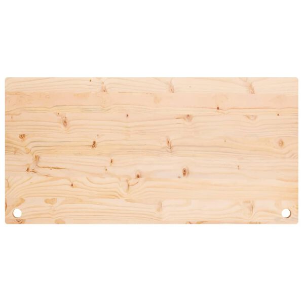 vidaXL Dessus de bureau 100x50x2,5 cm bois massif de pin