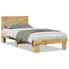 vidaXL Cadre de lit avec t&ecirc;te de lit sans matelas 80x200 cm