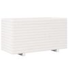 vidaXL Jardini&egrave;re blanc 90x40x49,5 cm bois de pin massif