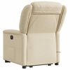 vidaXL Fauteuil inclinable de massage &eacute;lectrique Cr&egrave;me Tissu
