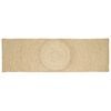 vidaXL Tapis Naturel et Blanc 80 x 250 cm Jute