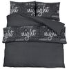vidaXL Ensemble de housse de couette Noir 155x220 cm Coton
