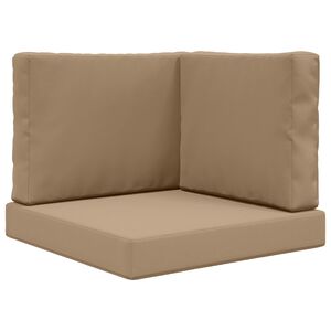 vidaXL Coussin de canap&eacute; d'ext&eacute;rieur Polyester Taupe 60 x 60 cm