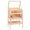vidaXL Cage pour hamster 55x40x80 cm Bois massif Sapin