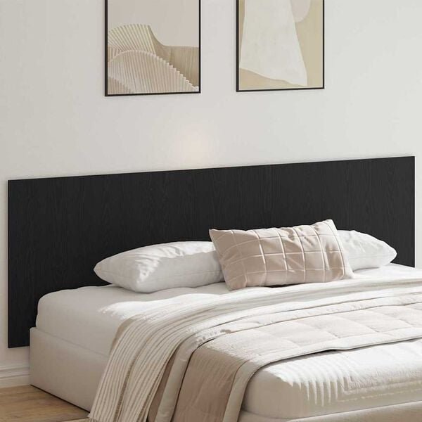 vidaXL Tête de lit Chêne noir 240 x 1,5 x 80 cm Bois d'ingénierie
