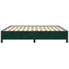 vidaXL Cadre de lit sans matelas vert fonc&eacute; 180x200 cm velours