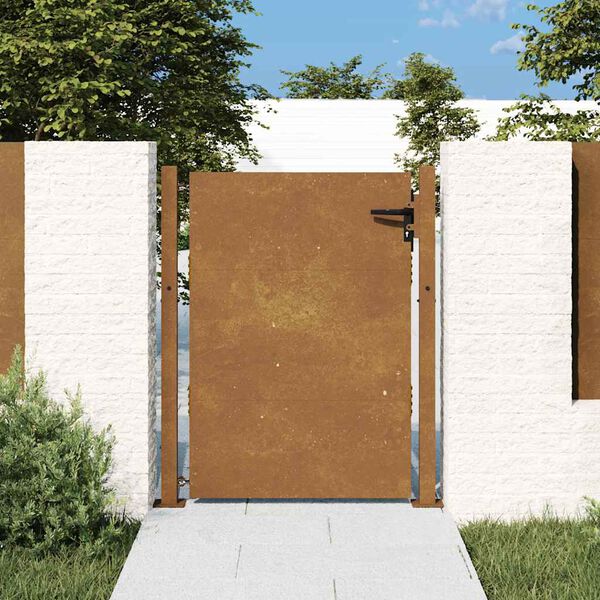 vidaXL Portail de jardin 100x150 cm en acier Corten