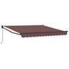 vidaXL Auvent manuel r&eacute;tractable marron 300x250 cm