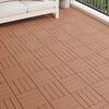 vidaXL Carreau de terrasse 11 pcs Marron Clair 30 x 30 cm WPC