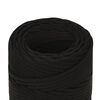 vidaXL Corde de travail Noir 2 mm 500 m Polyester