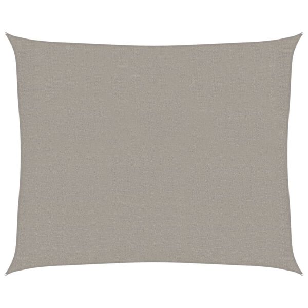 vidaXL Voile d'ombrage 160 g/m&sup2; rectangulaire gris clair 2,5x3 m PEHD