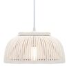 vidaXL Lampe suspendue Bambou 37x15,5 cm 40 W Demi-cercle E27