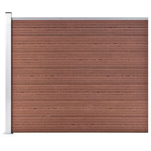 vidaXL Panneau de cl&ocirc;ture WPC 175x146 cm Marron