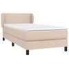 vidaXL Sommier à lattes de lit avec matelas Cappuccino 80x200 cm