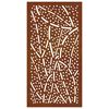 vidaXL D&eacute;coration murale jardin 105x55 cm acier corten design feuille