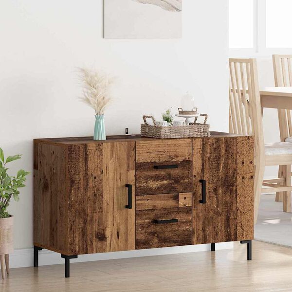 vidaXL Buffet Bois Ancien 100 x 36 x 60 cm Bois d'ing&eacute;nierie