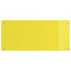 vidaXL Protection de cuisine Jaune 90 x 40 x 0,6 cm verre trempé