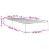 vidaXL Cadre de lit ottoman sans matelas taupe 100x200 cm tissu