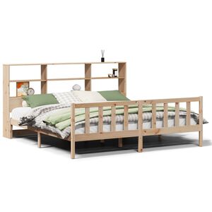 vidaXL Lit biblioth&egrave;que sans matelas 180x200 cm bois massif de pin