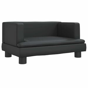 vidaXL Lit pour chien noir 60x40x30 cm similicuir