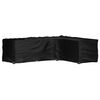 vidaXL Housse de salon de jardin en forme de L 18 &oelig;illets 285x220x80cm