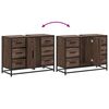 vidaXL Armoire lavabo de salle de bain chêne marron bois d'ingénierie