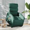 vidaXL Fauteuil inclinable de massage &eacute;lectrique Vert fonc&eacute; Tissu