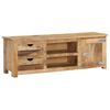 vidaXL Meuble TV 120x30x40 cm Bois massif de manguier