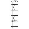 vidaXL Étagère Chêne noir 40 x 30 x 183 cm Bois d'ingénierie