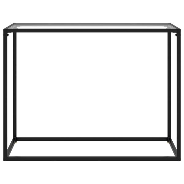 vidaXL Table console Transparent 100x35x75 cm Verre trempé