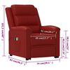 vidaXL Fauteuil de massage Rouge bordeaux Similicuir