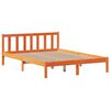 vidaXL Lit biblioth&egrave;que sans matelas cire marron 120x190cm pin massif