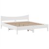 vidaXL Cadre de lit sans matelas blanc 180x200 cm bois massif de pin