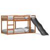 vidaXL Lit superpos&eacute; avec toboggan et &eacute;chelle sans matelas 75x190 cm