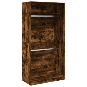 vidaXL Garde-robe ch&ecirc;ne fum&eacute; 100x50x200 cm bois d'ing&eacute;nierie