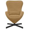 vidaXL Fauteuil &oelig;uf Marron 63 x 73 x 90 cm Velours
